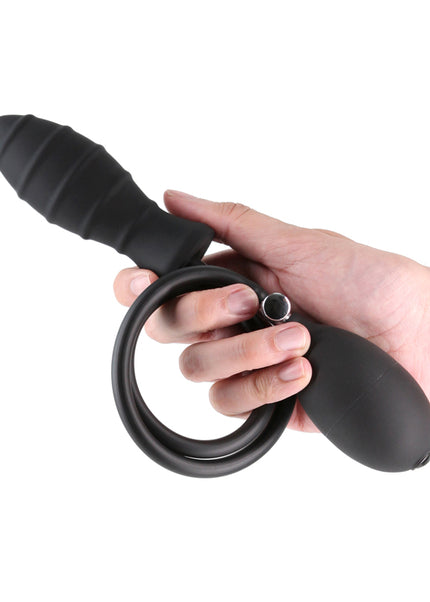 Renegade InflataPlay - Black - Black 10.5 cm Inflatable Butt Plug