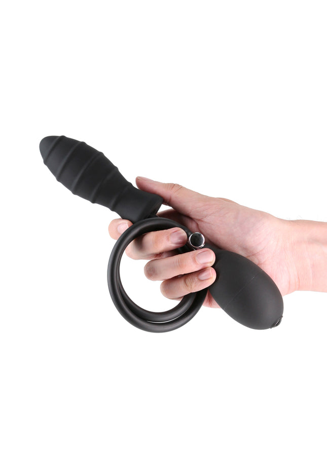 Renegade InflataPlay - Black - Black 10.5 cm Inflatable Butt Plug