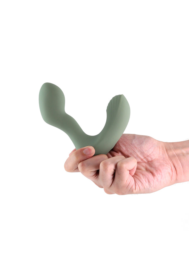 Renegade Outlaw - Sage - Green 12 cm USB Rechargeable Vibrating Prostate Massager