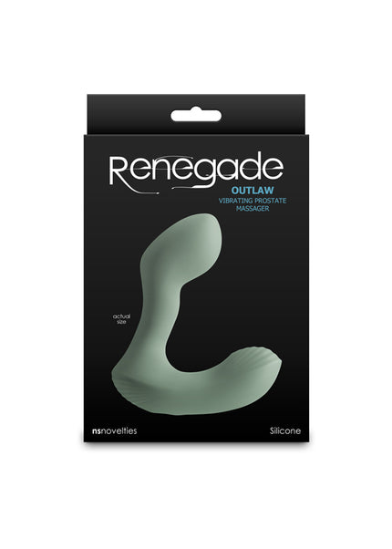 Renegade Outlaw - Sage - Green 12 cm USB Rechargeable Vibrating Prostate Massager
