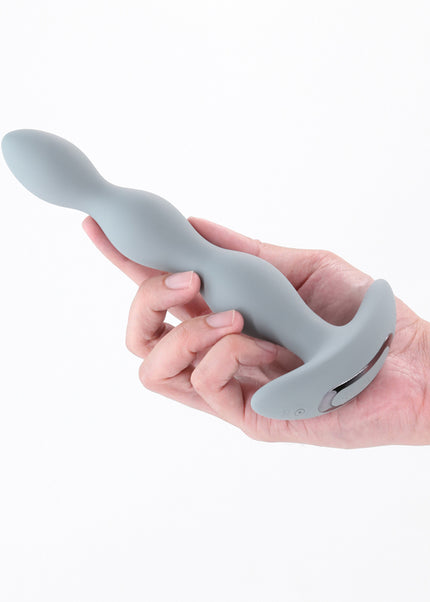 Renegade Vantage - Grey - Grey 20.6 cm USB Rechargeable Vibrating Anal Beads