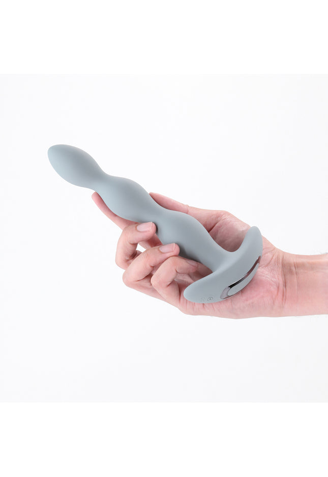 Renegade Vantage - Grey - Grey 20.6 cm USB Rechargeable Vibrating Anal Beads