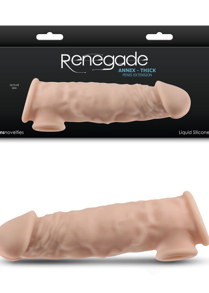 Renegade Annex - Thick - Flesh - Flesh 18.6 cm Penis Extender Sleeve