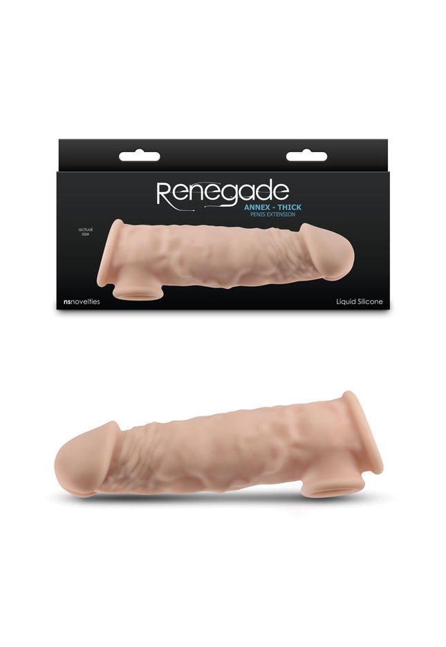 Renegade Annex - Thick - Flesh - Flesh 18.6 cm Penis Extender Sleeve