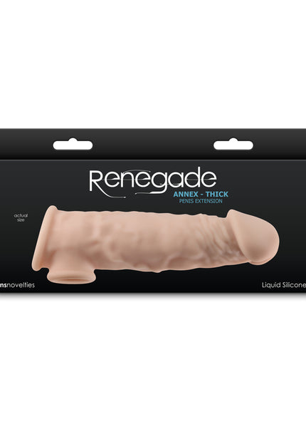 Renegade Annex - Thick - Flesh - Flesh 18.6 cm Penis Extender Sleeve