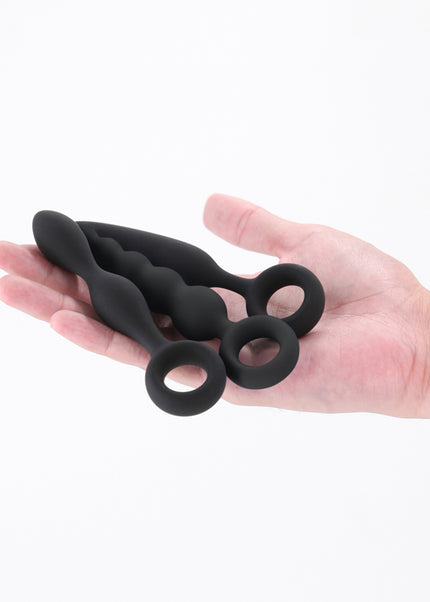Renegade Trio Kit - Black - Black Butt Plugs - Set of 3