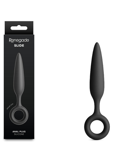 Renegade Slide - Black - Black 12.7 cm Anal Plug