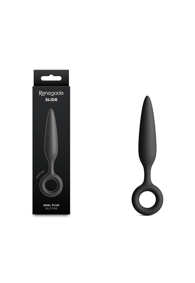 Renegade Slide - Black - Black 12.7 cm Anal Plug