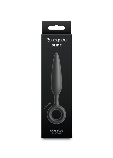 Renegade Slide - Black - Black 12.7 cm Anal Plug