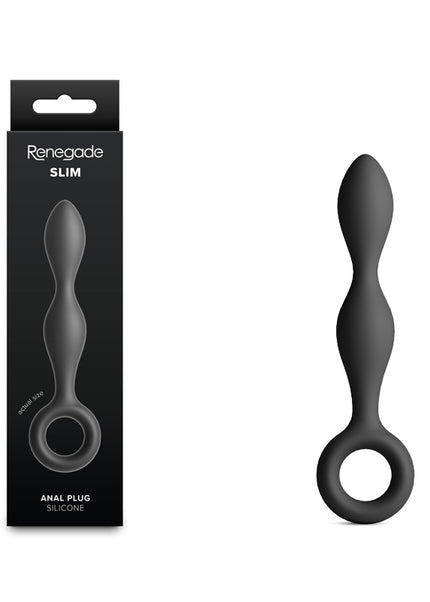 Renegade Slim - Black - Black 12.7 cm Anal Plug