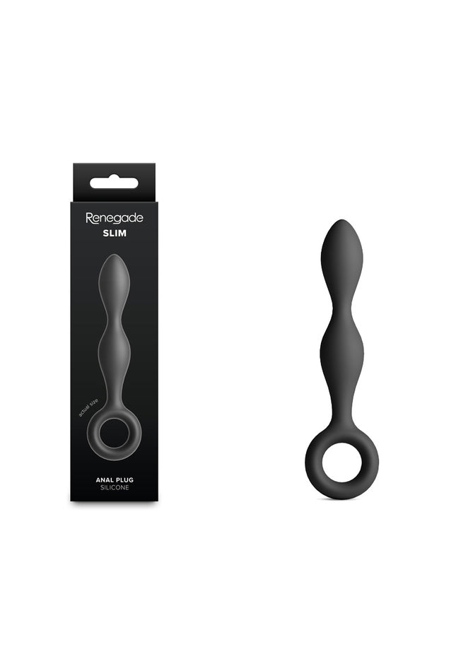 Renegade Slim - Black - Black 12.7 cm Anal Plug