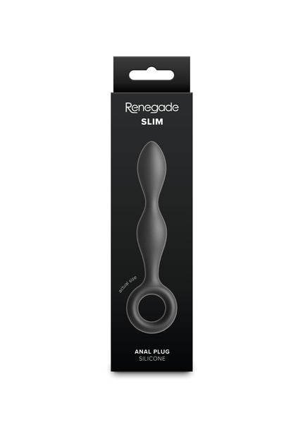 Renegade Slim - Black - Black 12.7 cm Anal Plug