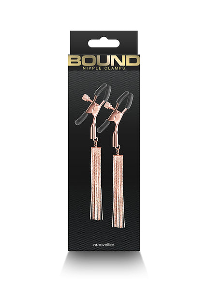 Bound Nipple Clamps - D2 - Rose Gold - Rose Gold Nipple Clamps - Set of 2