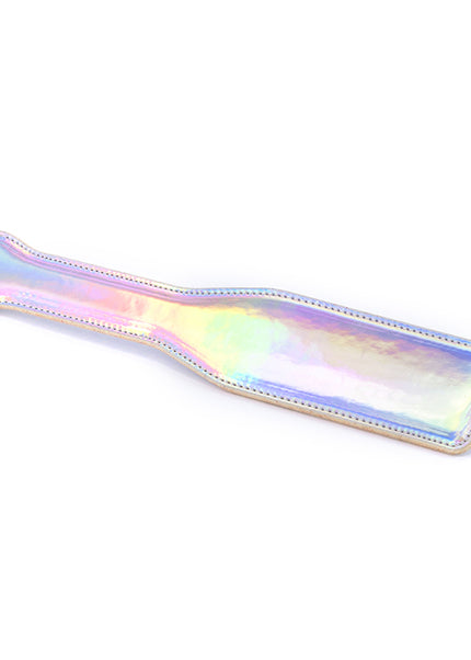 Cosmo Bondage Paddle - Rainbow - Metallic Rainbow Paddle