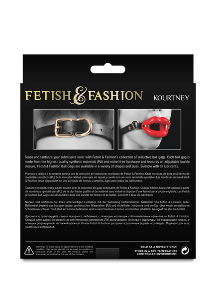 Fetish & Fashion - Kourtney - Red Lips Open Mouth Restraint