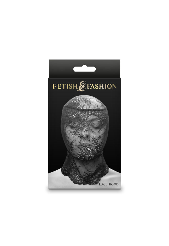 Fetish & Fashion - Lace Hood - Black - Black Hood