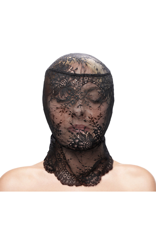 Fetish & Fashion - Lace Hood - Black - Black Hood