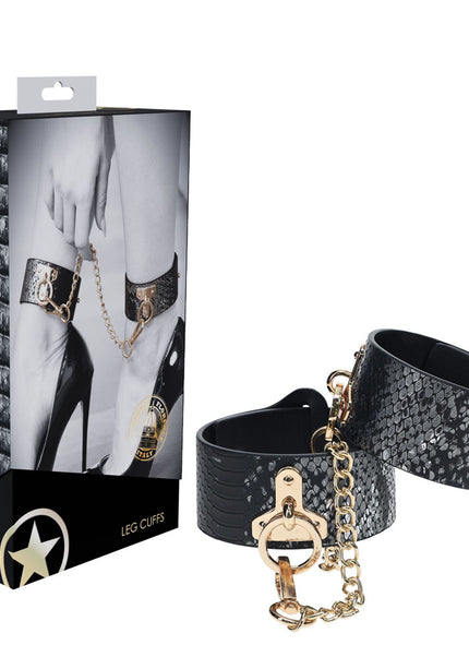OUCH! Florence Collection - Leg Cuffs - Black Restraints