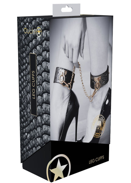 OUCH! Florence Collection - Leg Cuffs - Black Restraints