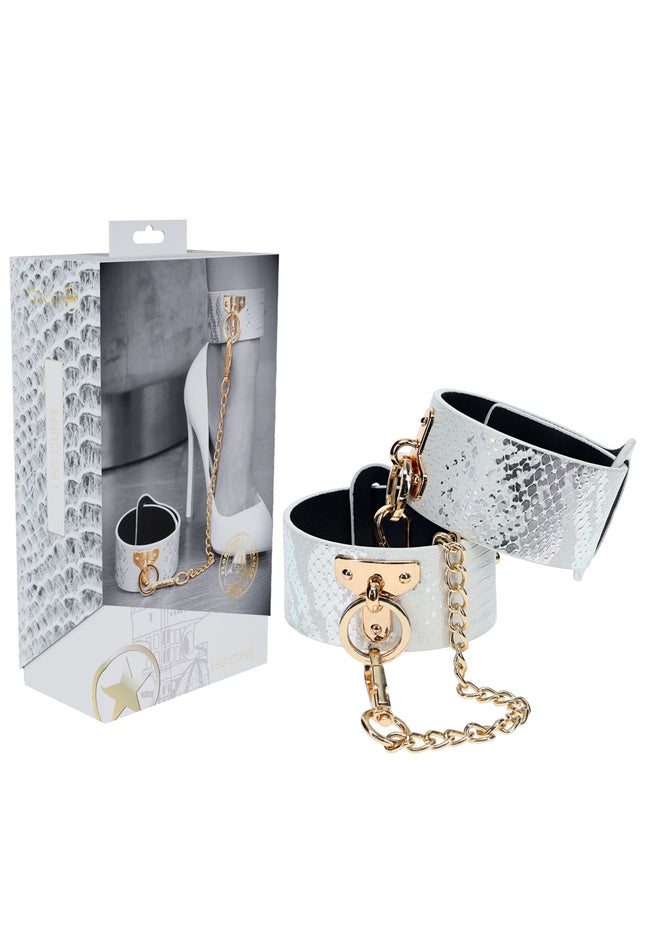 OUCH! Florence Collection - Leg Cuffs - White Restraints