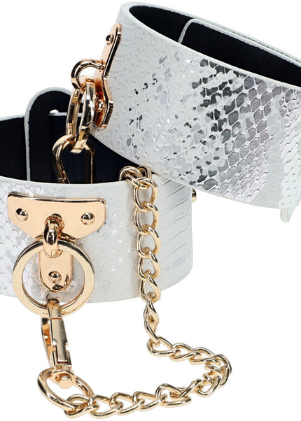 OUCH! Florence Collection - Leg Cuffs - White Restraints