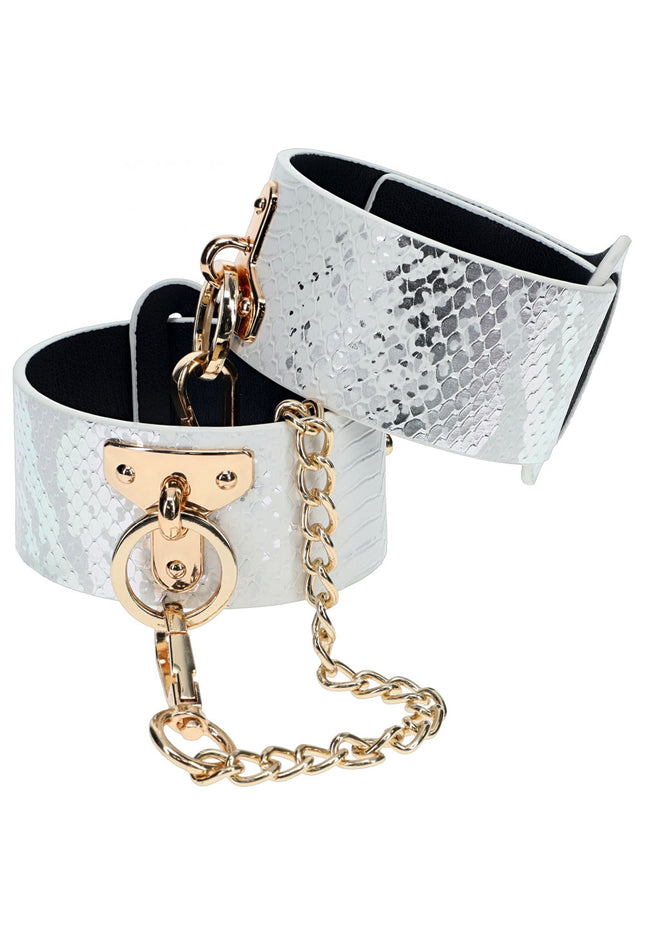 OUCH! Florence Collection - Leg Cuffs - White Restraints