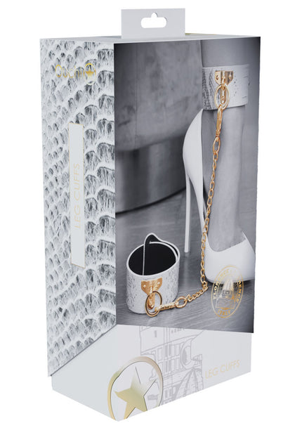 OUCH! Florence Collection - Leg Cuffs - White Restraints