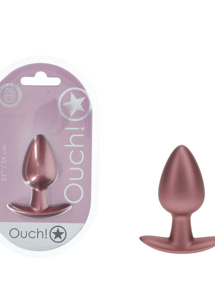 OUCH! Anal Plug - Medium - Rose Gold - Rose Gold 7.9 cm Medium Butt Plug