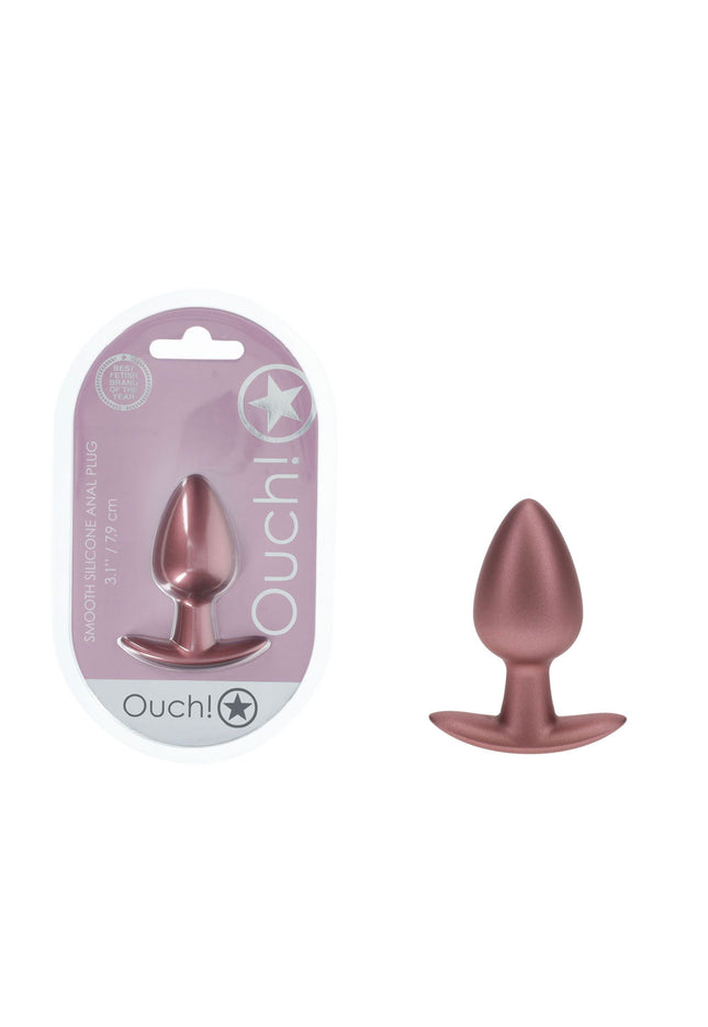 OUCH! Anal Plug - Medium - Rose Gold - Rose Gold 7.9 cm Medium Butt Plug