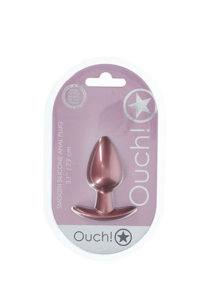 OUCH! Anal Plug - Medium - Rose Gold - Rose Gold 7.9 cm Medium Butt Plug