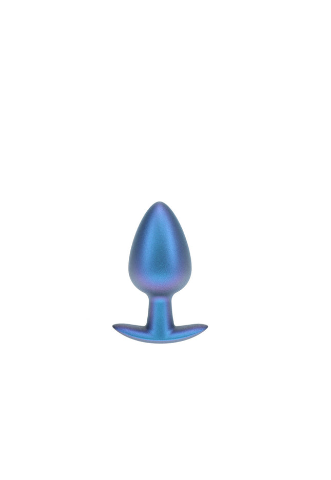 OUCH! Anal Plug - Large - Metallic Blue - Metallic Blue 8.9 cm Large Butt Plug