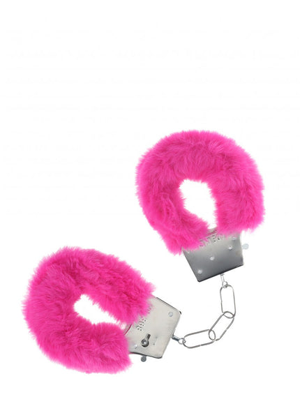 OUCH! Classic Fluffy Cuffs - Pink - Pink Fluffy Restraints