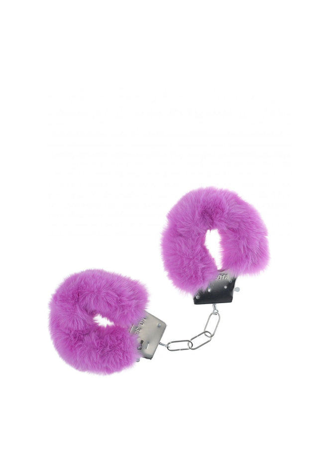 OUCH! Classic Fluffy Cuffs - Purple - Purple Fluffy Restraints