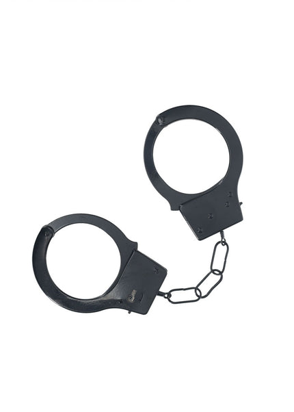 OUCH! Classic Metal Cuffs - Black - Black Restraints