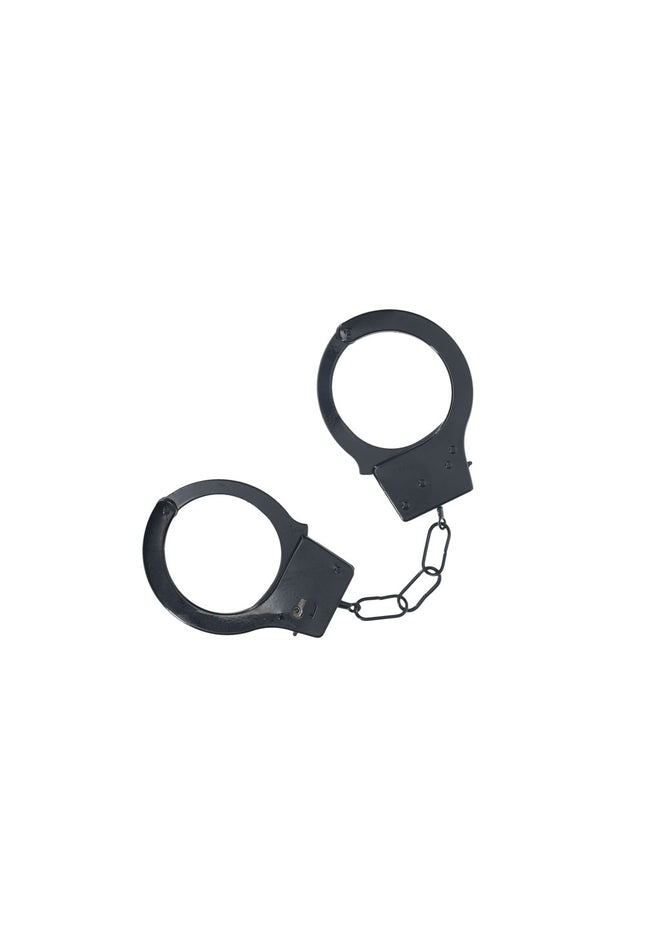 OUCH! Classic Metal Cuffs - Black - Black Restraints