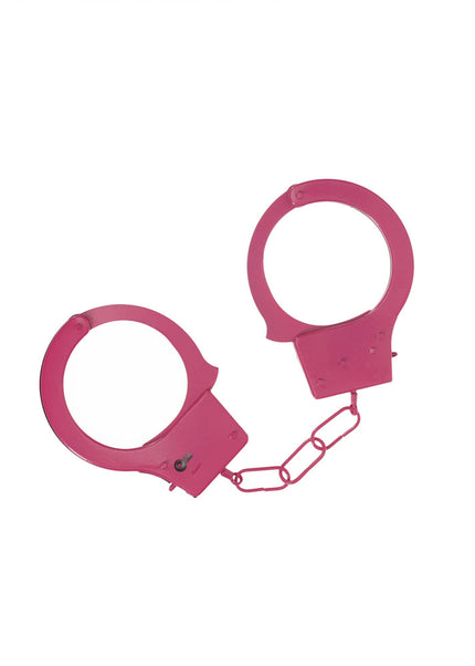 OUCH! Classic Metal Cuffs - Pink - Pink Restraints