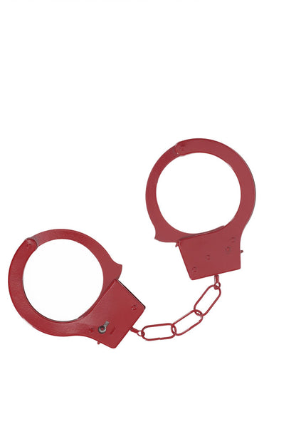 OUCH! Classic Metal Cuffs - Red - Red Restraints