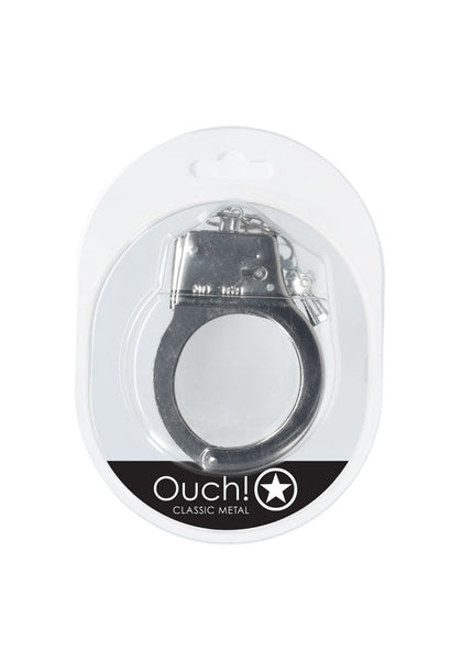 OUCH! Classic Metal Cuffs - Silver - Metal Restraints
