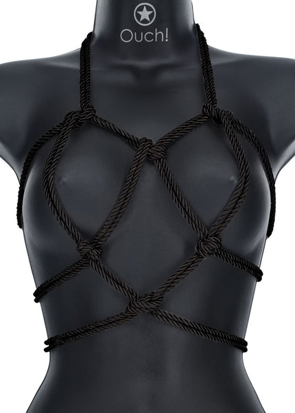 OUCH! Bondage Rope - 10 M - Black - Black Nylon Bondage Rope - 10 metre Length