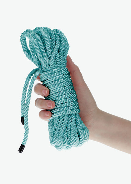 OUCH! Bondage Rope - 10 M - Blue - Blue Nylon Bondage Rope - 10 metre Length