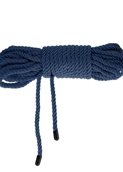 OUCH! Bondage Rope - 10 M - Navy Blue - Navy Blue Nylon Bondage Rope - 10 metre Length
