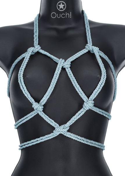 OUCH! Bondage Rope - 10 M - Powder Blue - Powder Blue Nylon Bondage Rope - 10 metre Length