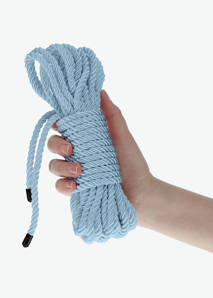 OUCH! Bondage Rope - 10 M - Powder Blue - Powder Blue Nylon Bondage Rope - 10 metre Length