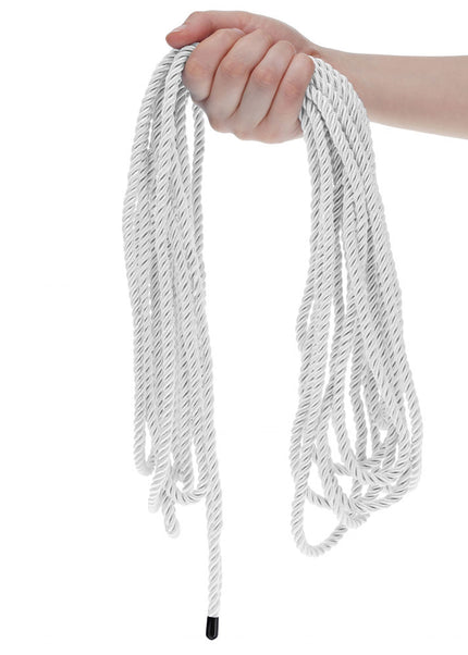 OUCH! Bondage Rope - 10 M - Silver - Silver Nylon Bondage Rope - 10 metre Length
