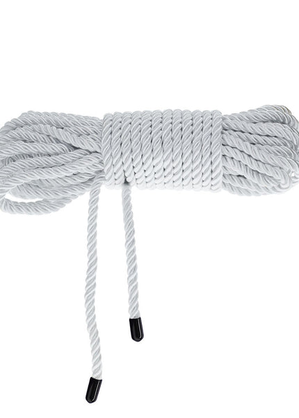 OUCH! Bondage Rope - 10 M - Silver - Silver Nylon Bondage Rope - 10 metre Length
