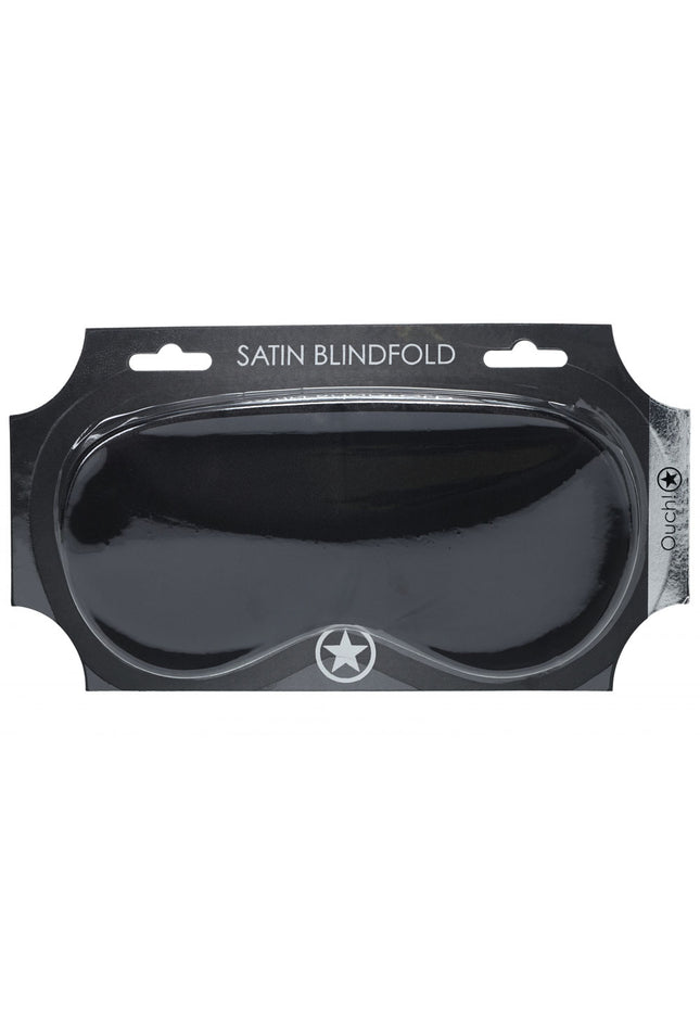 OUCH! Satin Mask - Black - Black Eye Mask