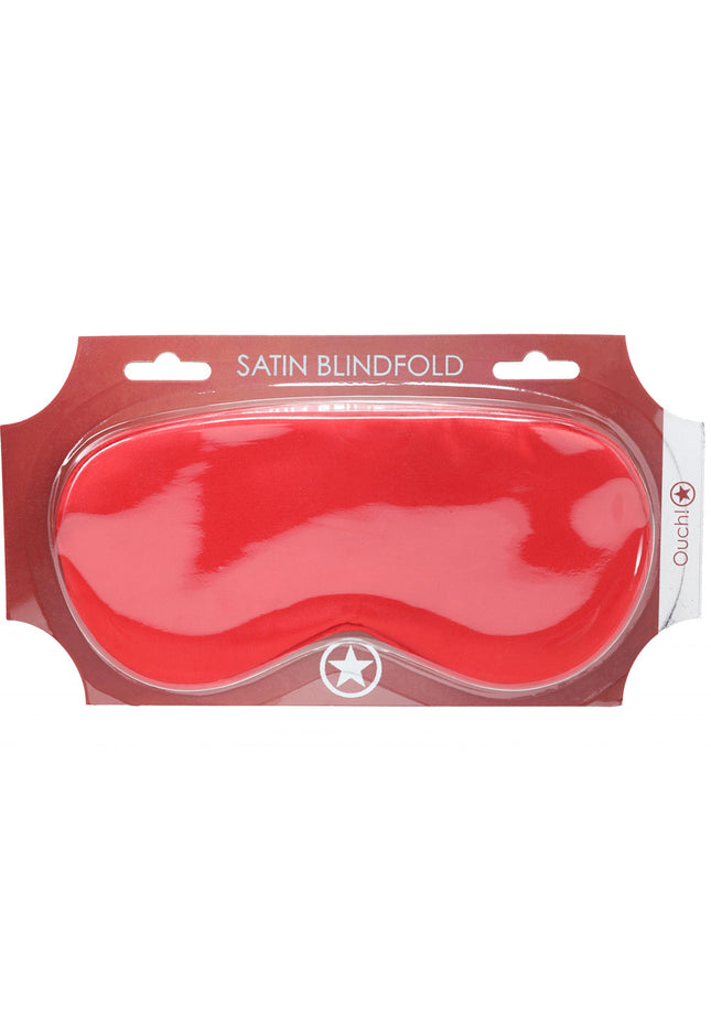 OUCH! Satin Mask - Red - Red Eye Mask