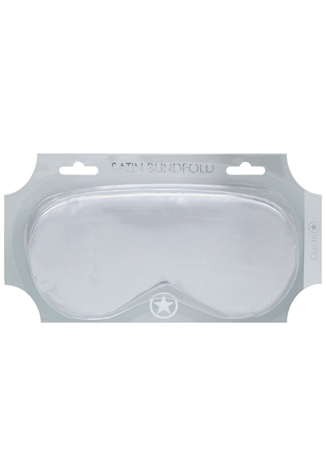 OUCH! Satin Mask - Silver - Silver Eye Mask