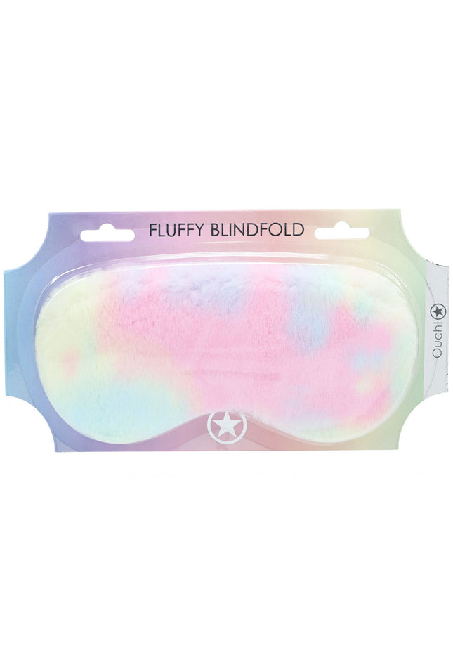 OUCH! Fluffy Mask - Multicolour 1 - Coloured Fluffy Eye Mask