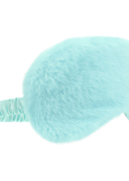 OUCH! Fluffy Mask - Powder Blue - Powder Blue Fluffy Eye Mask